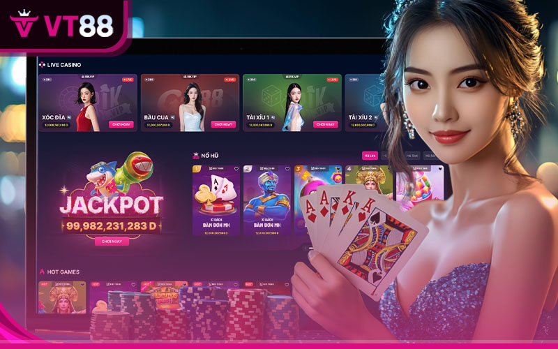 VT88 với kho game khổng lồ cùng các bộ môn bài hấp dẫn, quen thuộc với hầu hết người chơi